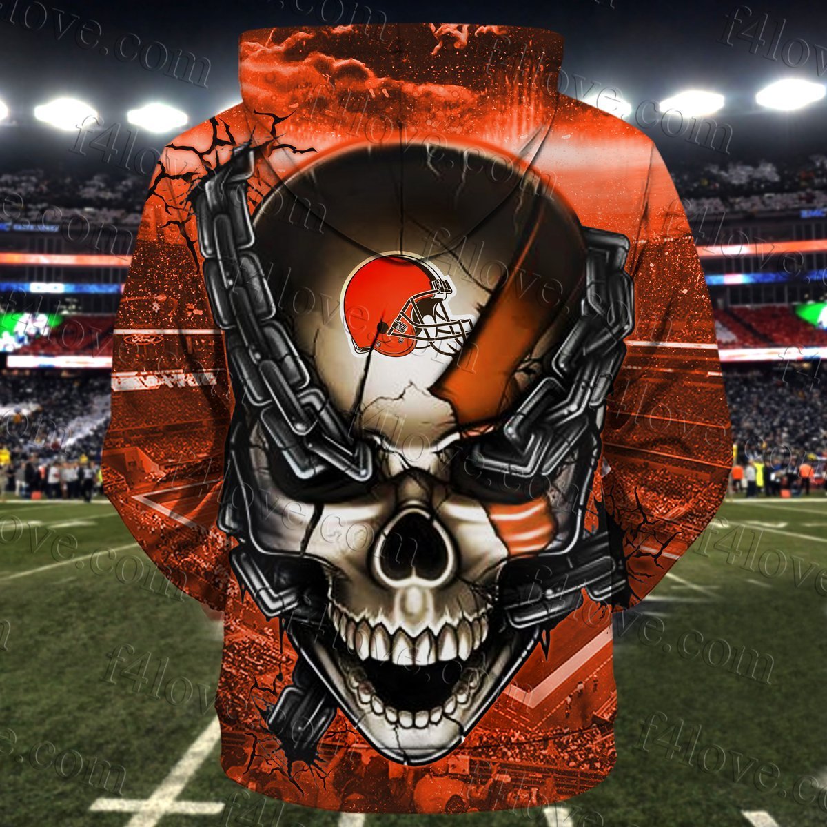 CLEVELAND BROWNS 3D HOODIE VIP85