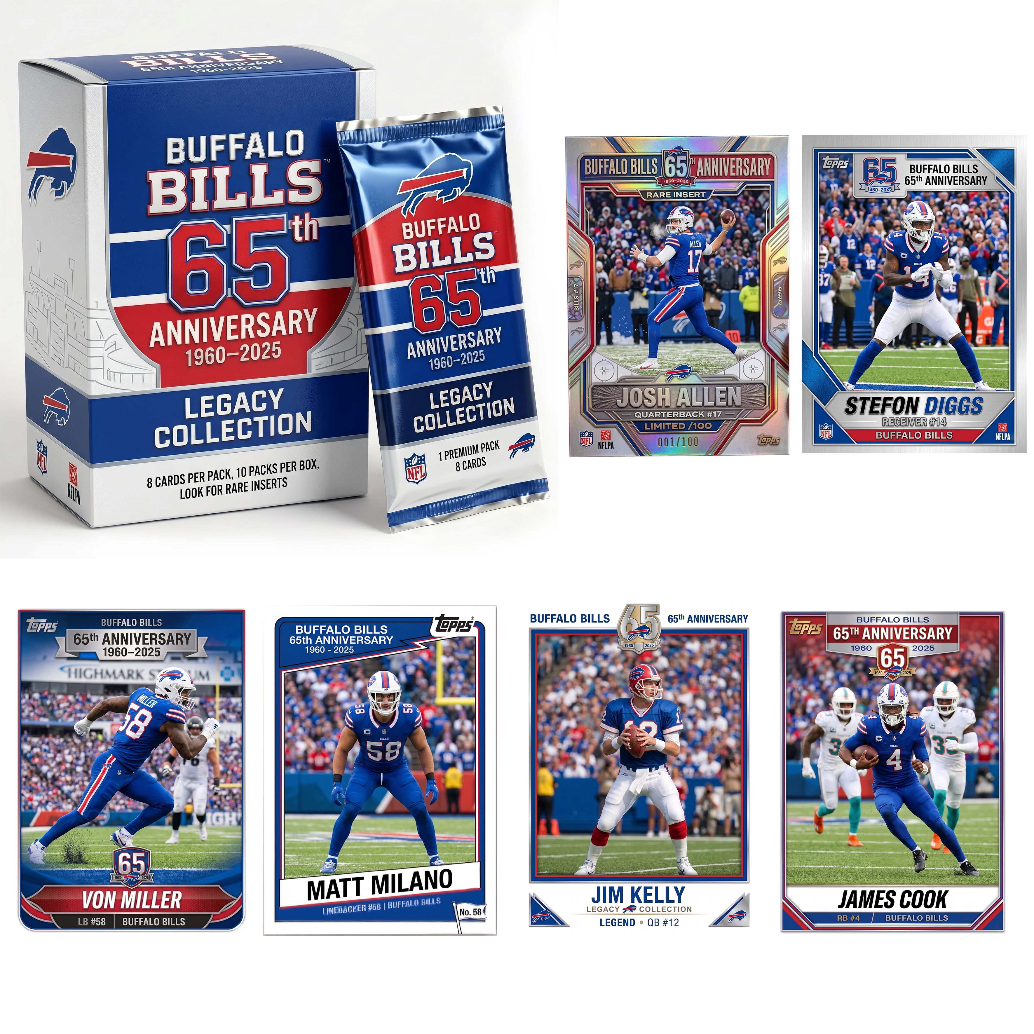 Buffalo Bills 65th Anniversary Legacy Collection Hobby Box