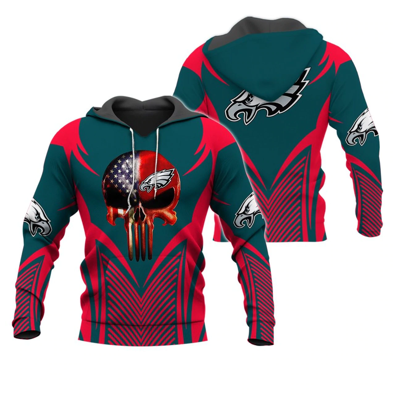 PHILADELPHIA EAGLES 3D HOODIE PPEE013