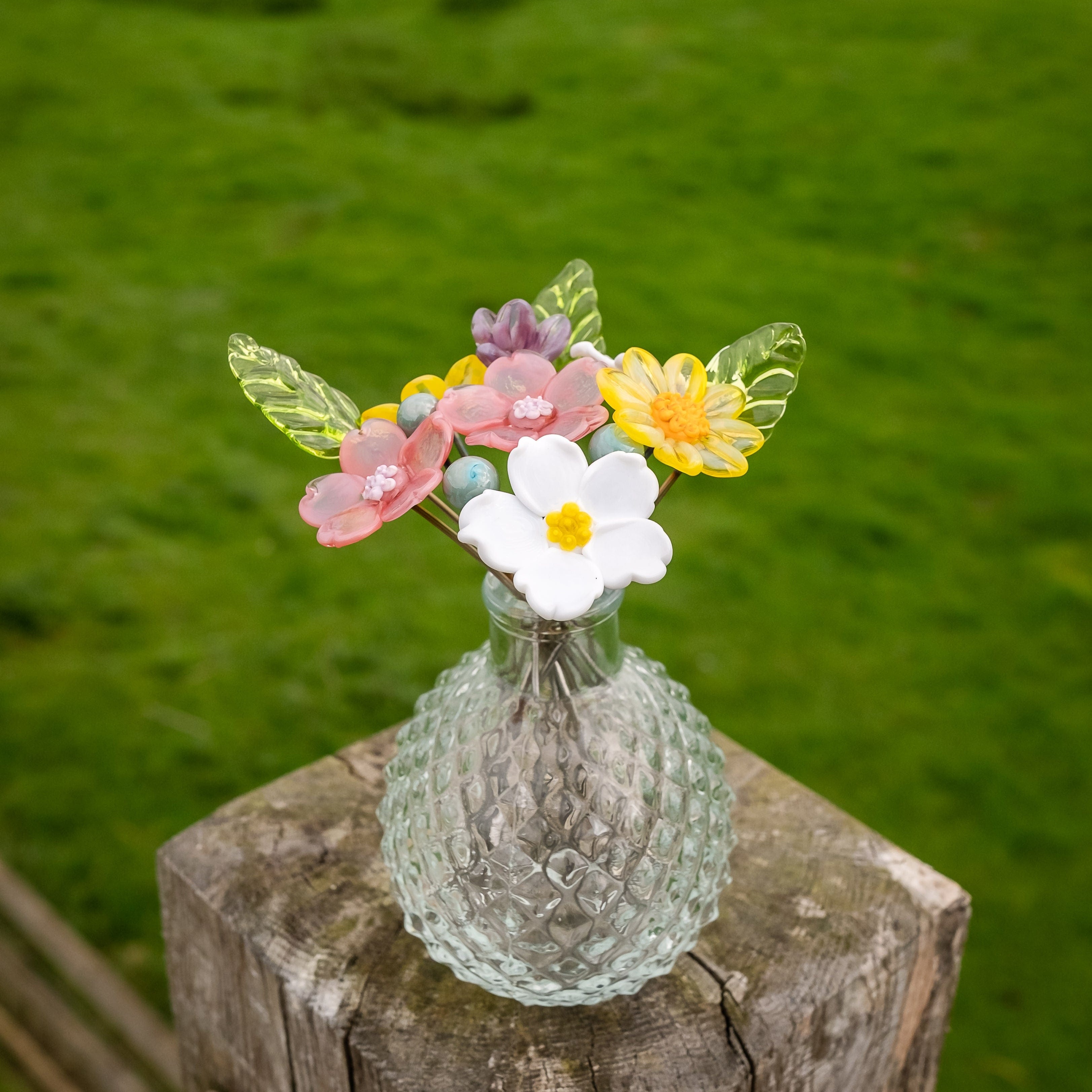 ✨NEW✨Beauty That Never Fades-Handcrafted Glass Flower Bouquets