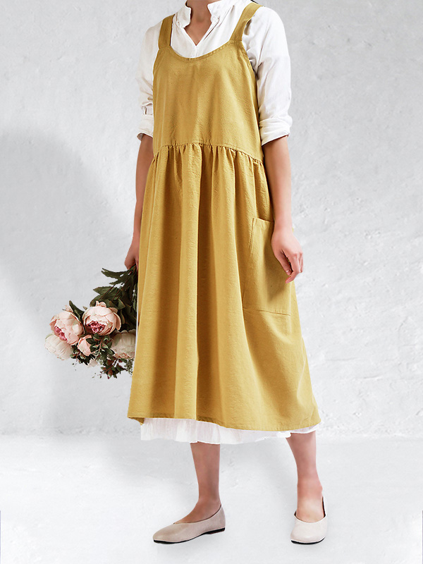 Vintage Cross Back Comfy Apron