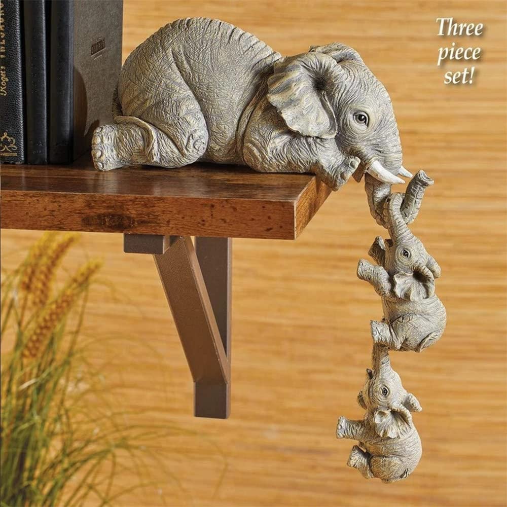 🔥Mother's Day Early Sale-[SAVE 50% OFF]Elephant Sitter Hand-Painted Figurines(Set of 3)-BUY 2 GET 1 FREE & FREE SHIPPING