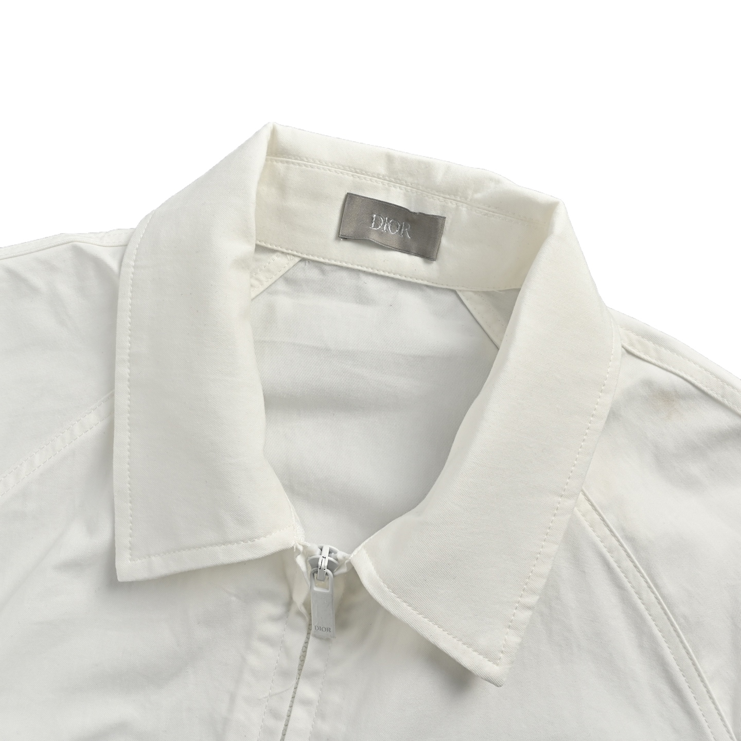 Dior 25ss pocket embroidered logo zip-up shirt jacket