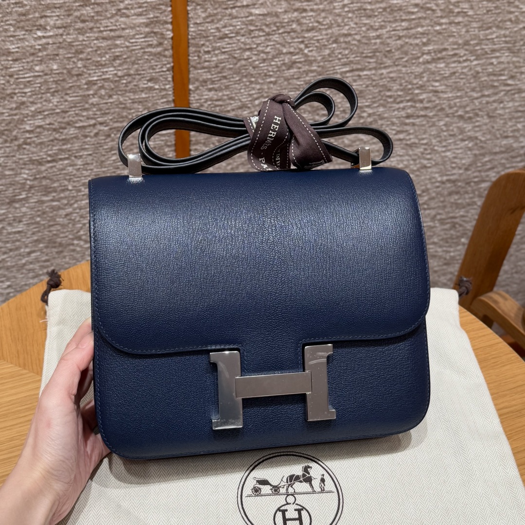 Hermès Constance 73 Blue saphir handbag (handmade to order)
