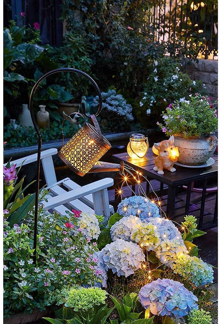 Solar Waterfall Lights💐