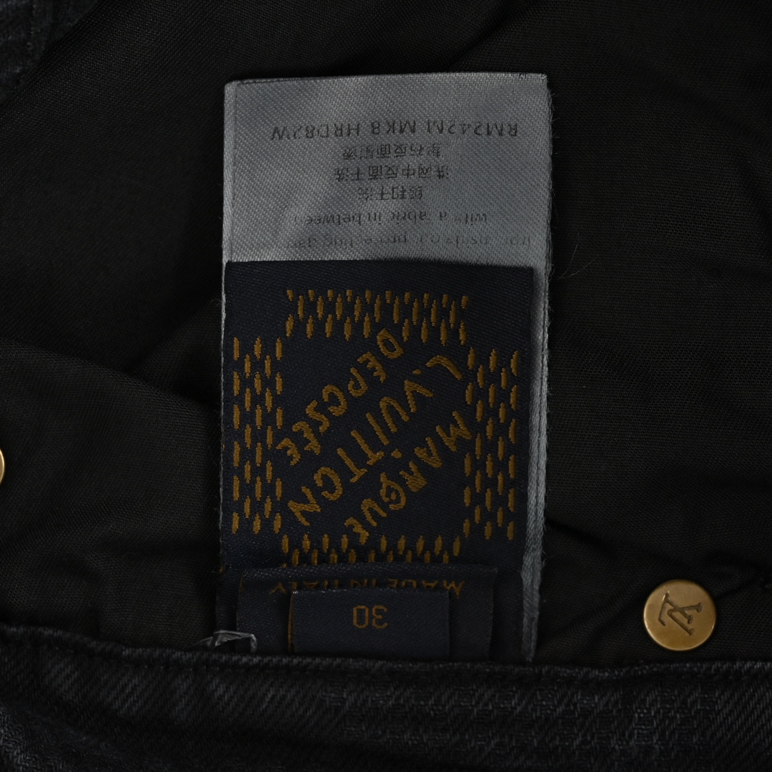 Louis Vuitton 24Fw Dark Checkerboard Jeans
