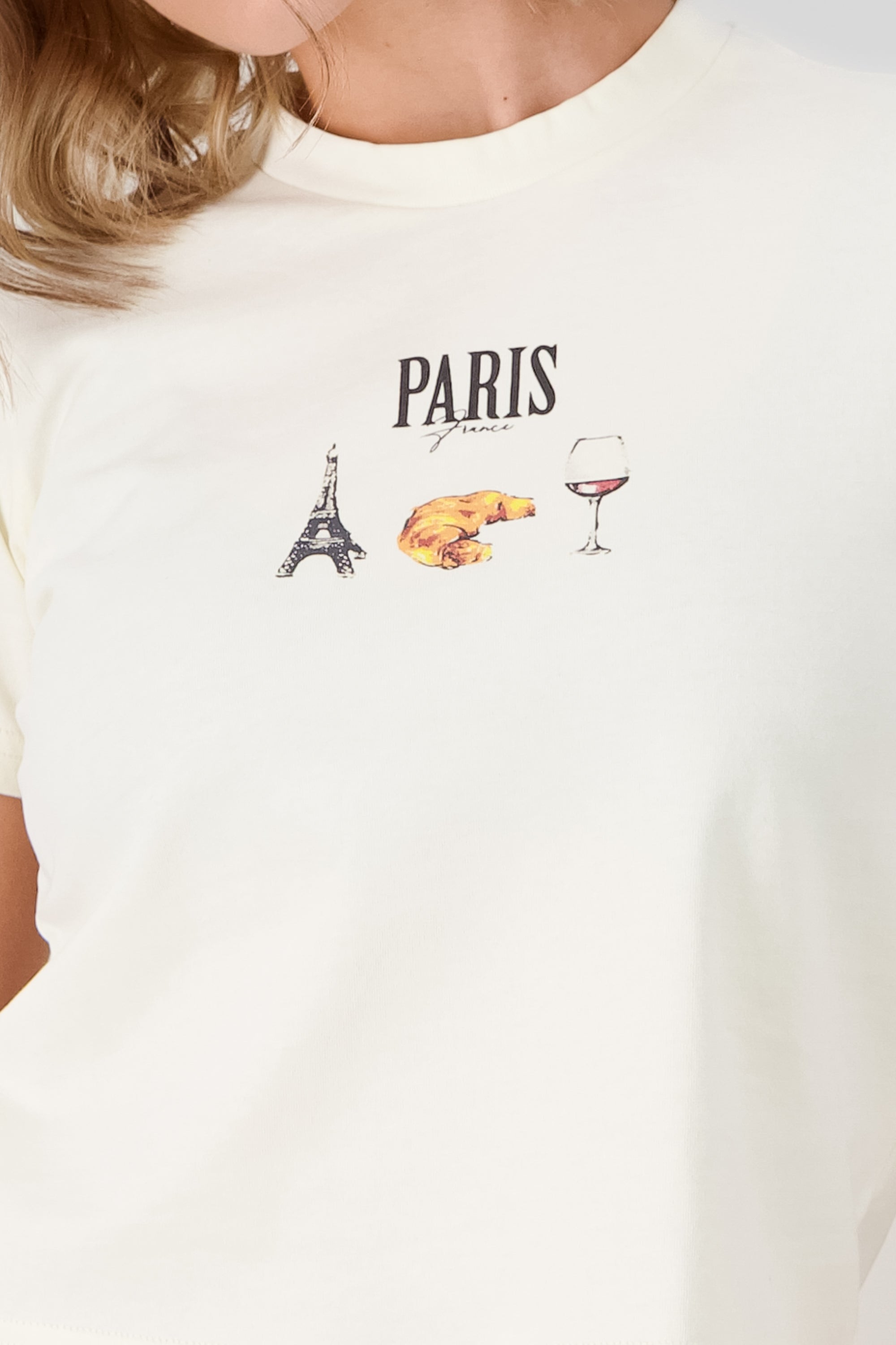 Paris Print Graphic T Shirt