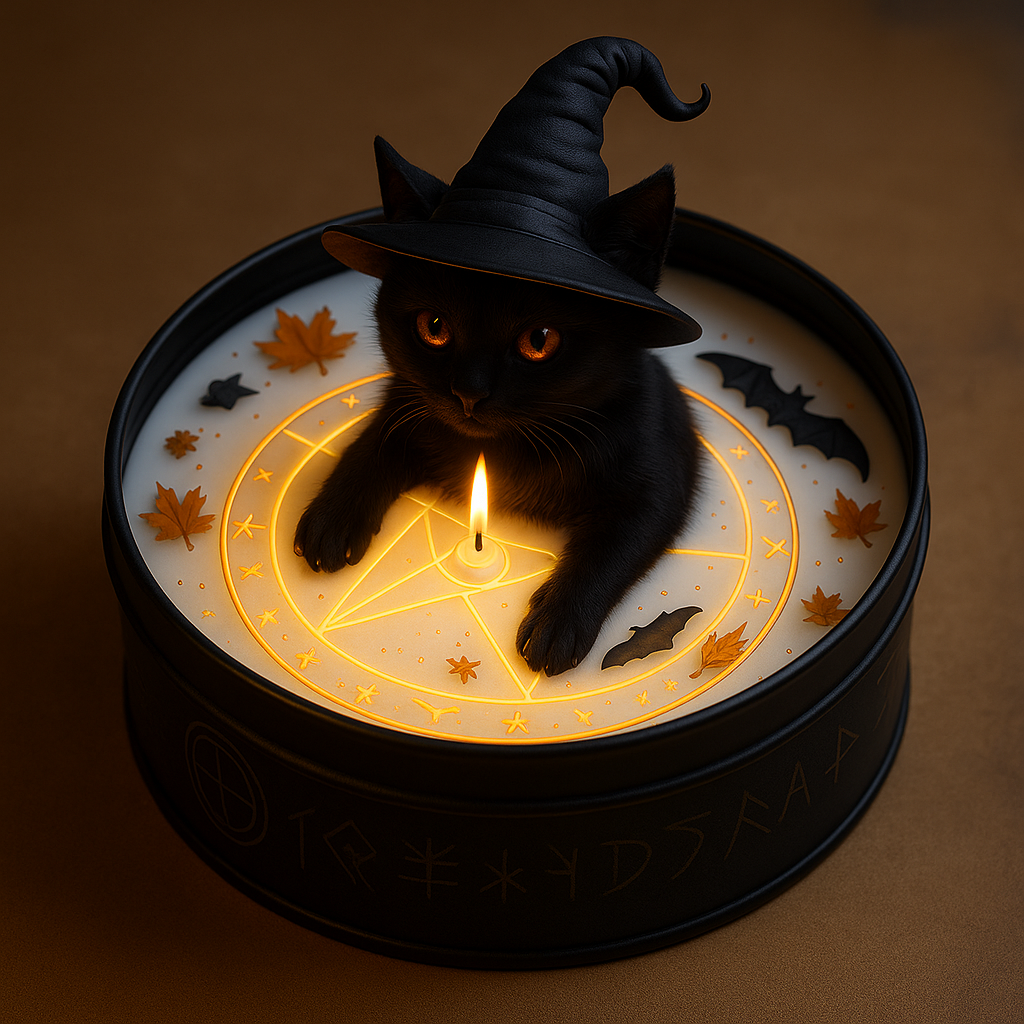Magic Black Cat Candle