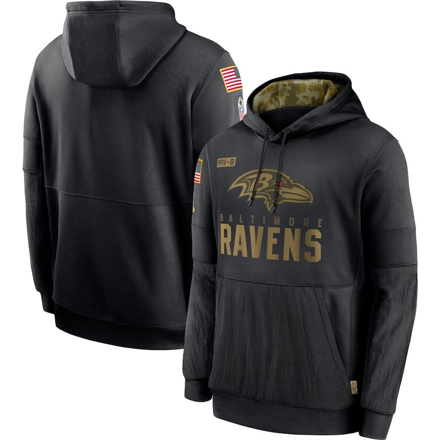 BALTIMORE RAVENS HEAVYWEIGHT HOODIE VETERAN02
