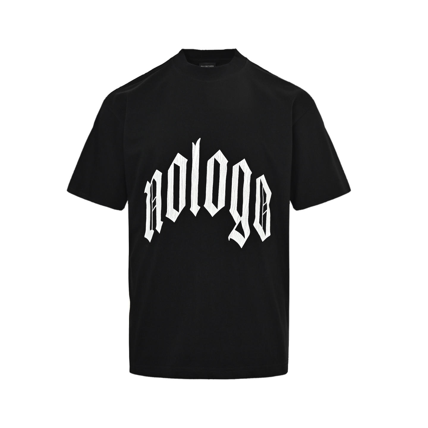 Balenciaga Letter Crack Print Short Sleeve