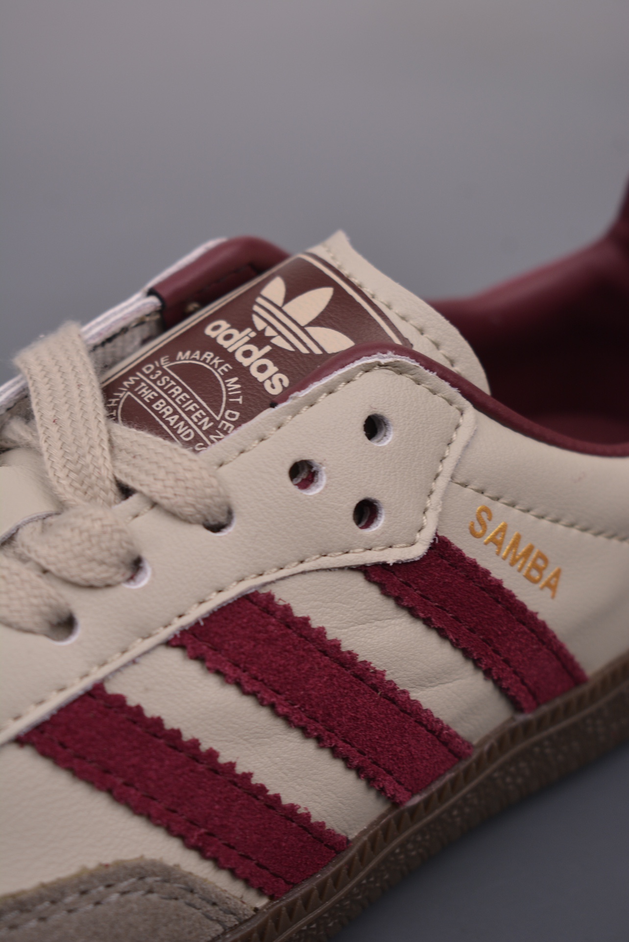 Adidas Originals Samba OG Putty Grey Maroon ID1482
