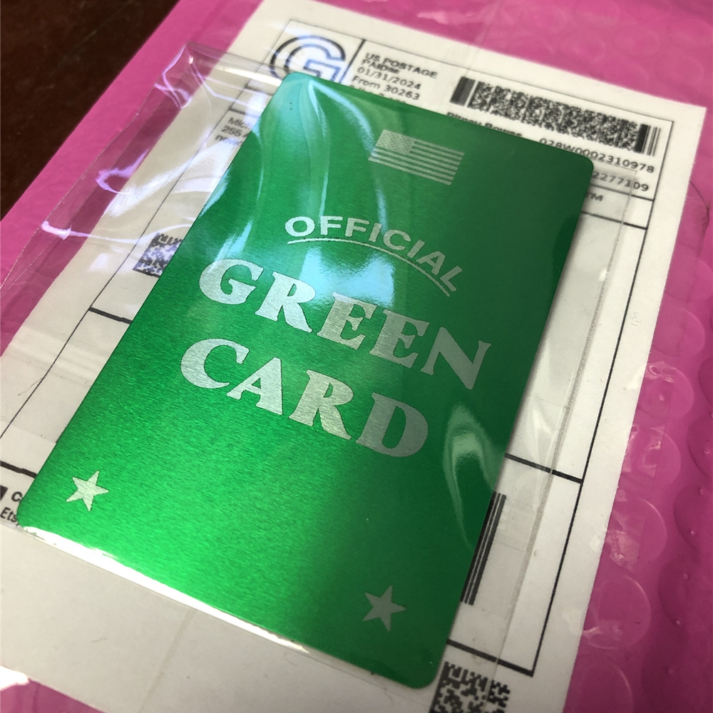 Personalized Green Card
