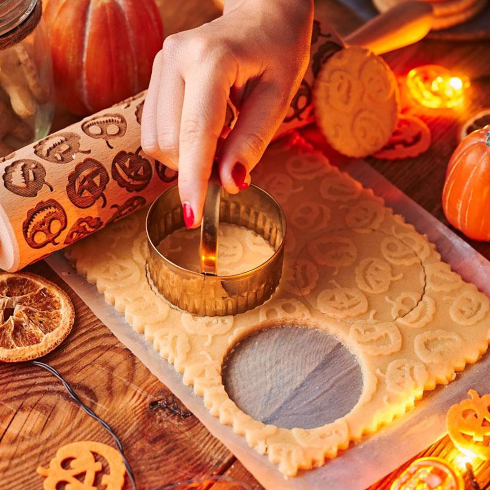 (🎃Early Halloween Hot Sale)PUMPKIN ROLLING PIN