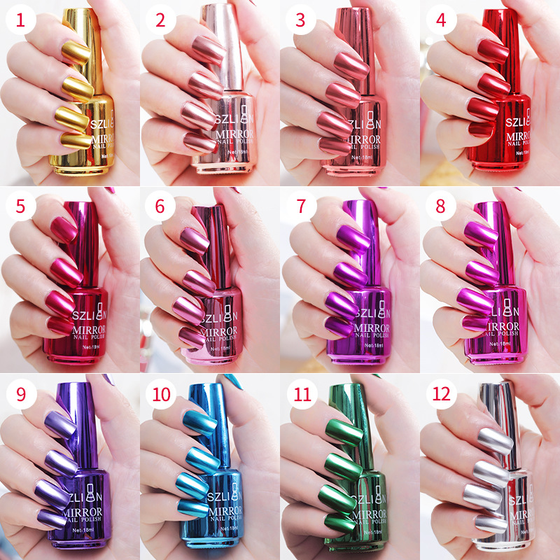 2025 Glamorous Chrome Metallic Mirror Nail Polish