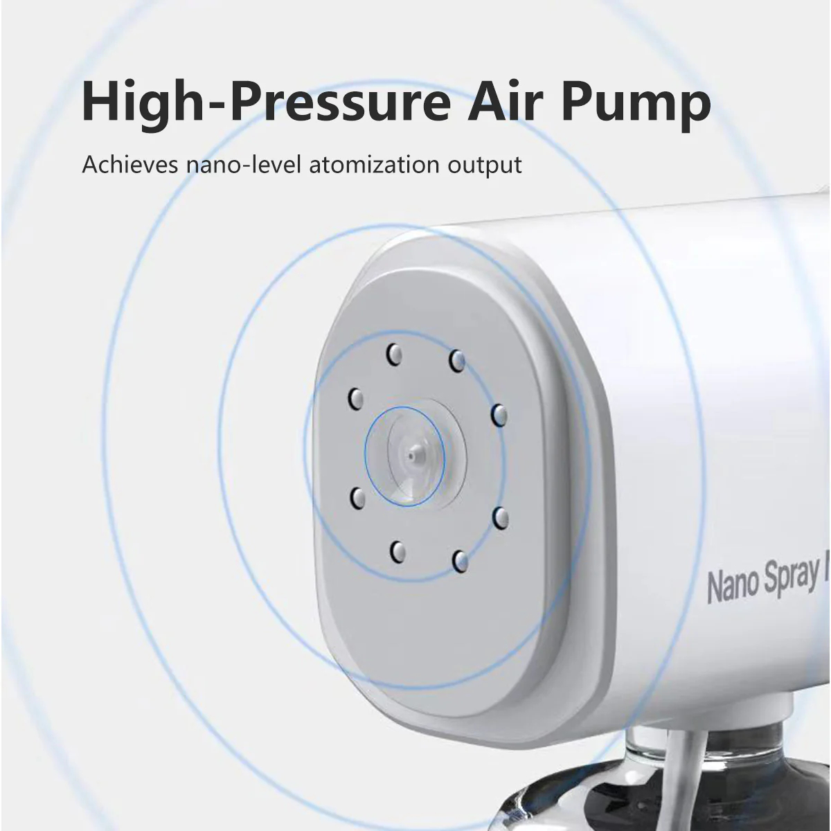 Professional Disinfectant Atomizer, Nano Sprayer with Blue Light