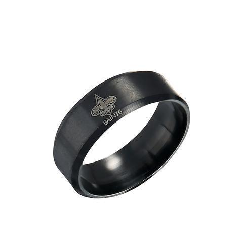 LIMITED EDITION NEW ORLEANS SAINTS TITANIUM STEEL RING