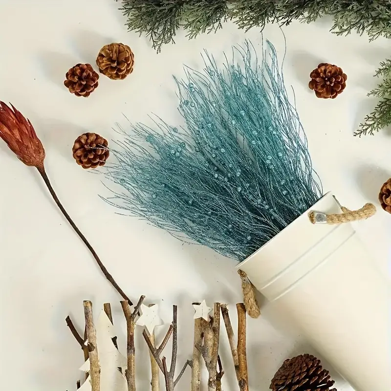🎄Early Christmas Sale 49% OFF🔥Glitter DIY Artificial Berry Tree Branch Decoration