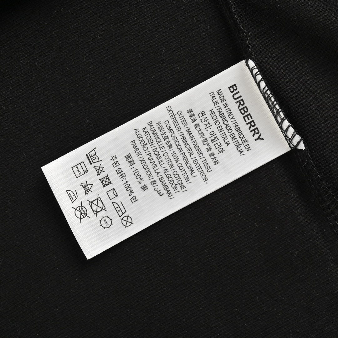 Burberry classic double shadow letter print short sleeve