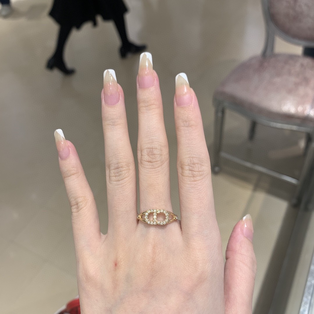 Dior Alphabet Full Diamond Ring