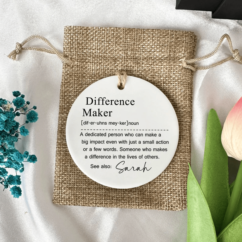 Personalized Difference Maker Gift