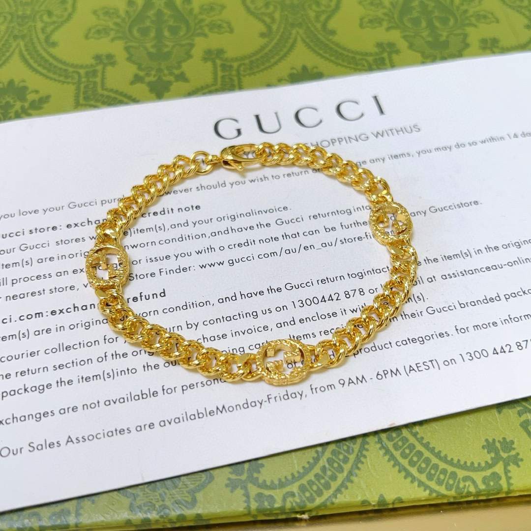 Gucci GG Flat Chain Bracelet