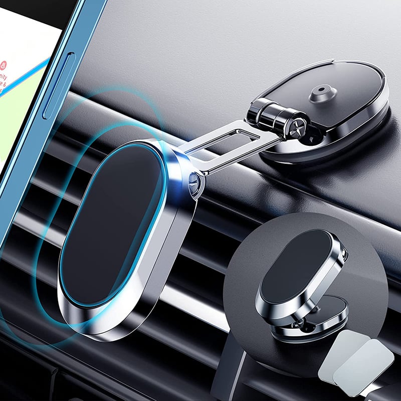 (🔥Early Christmas Sale-SAVE 48% OFF) 360° Rotating Folding Magnetic Car Phone Holder -BUY 2 GET 1 FREE NOW