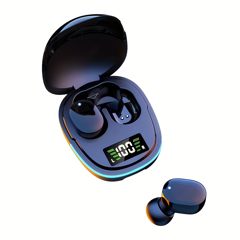 TWS V5.3 True Wireless Stereo Earbuds, TWS Gaming Hands-Free Earphones, Touch Button, Low Latency Earphones, Dual Connection, Waterproof IPX4 Earphones, With RGB Light Charging Case, Built-in Mic, For Smartphone For Android And For IOS System
