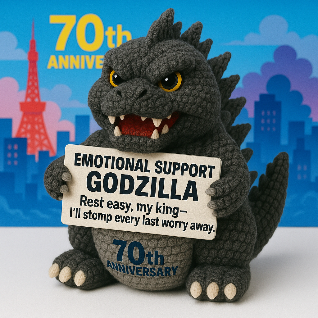 Godzilla 70th Anniversary Edition Crocheted Emotional Support