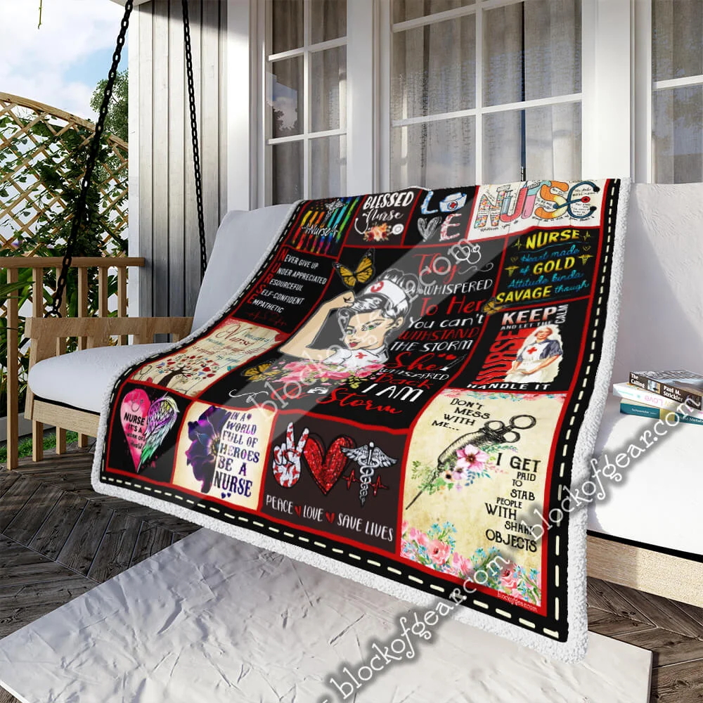 Nurse. I Am The Storm Sofa Throw Blanket
