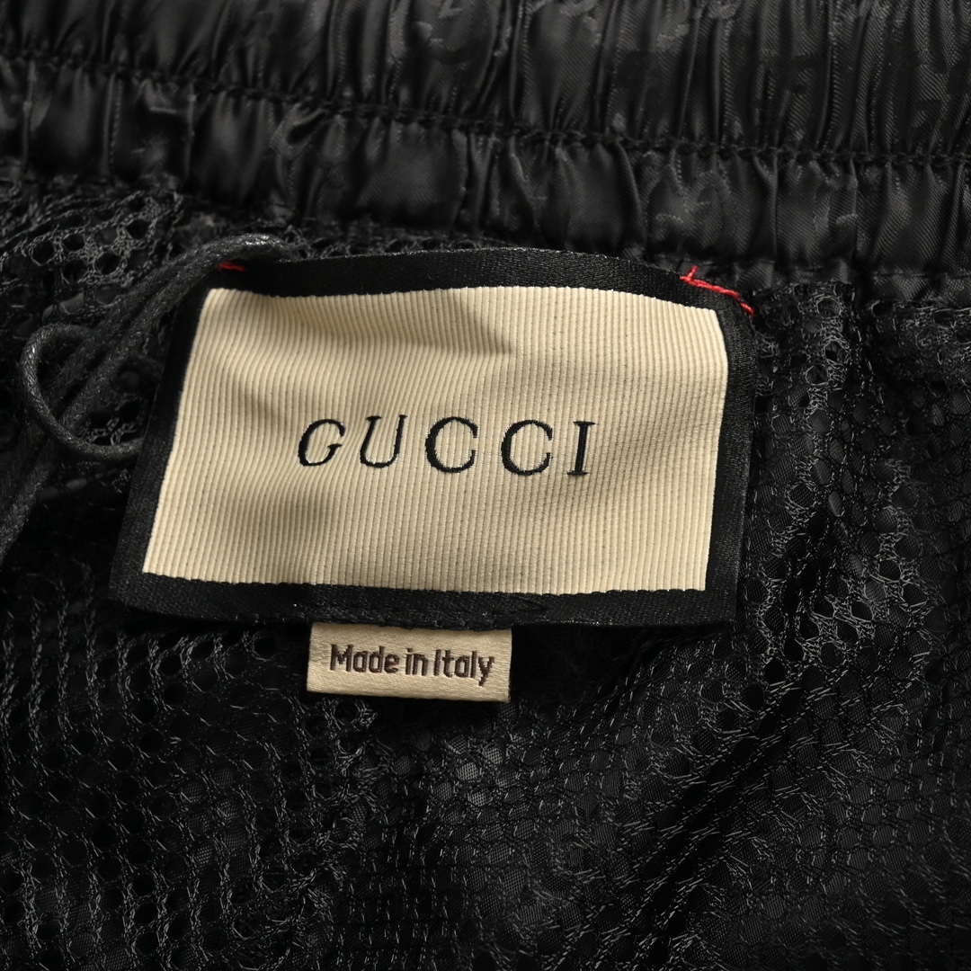 Gucci all over print monogram beach shorts