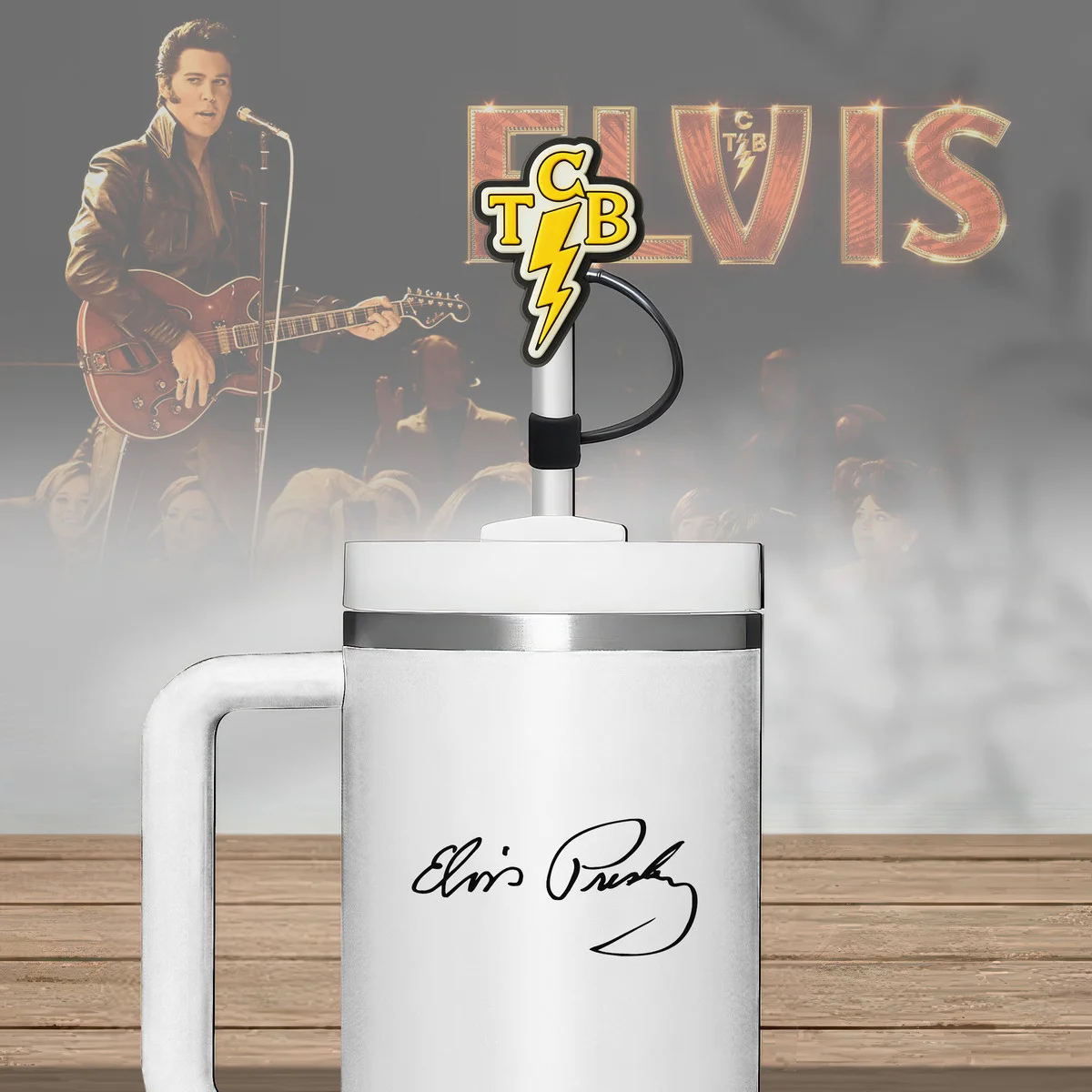Elvis Presley Premium Straw Toppers
