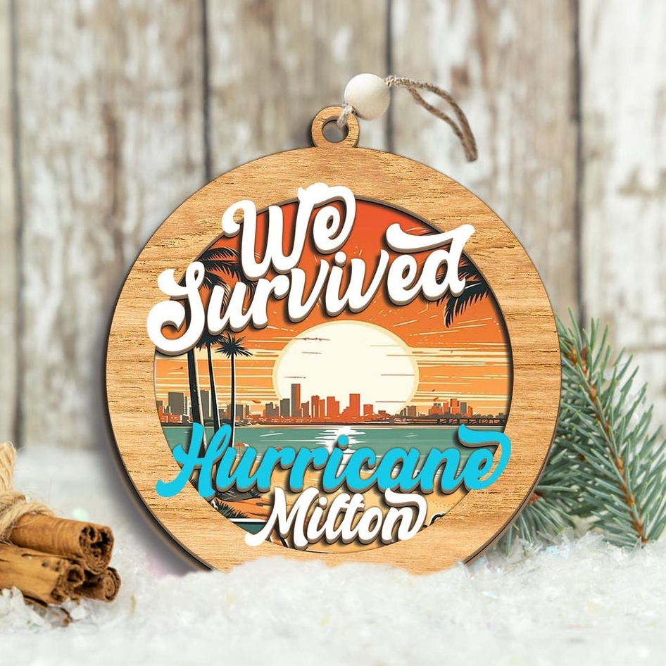 We Survived Hurricane Milton Ornament