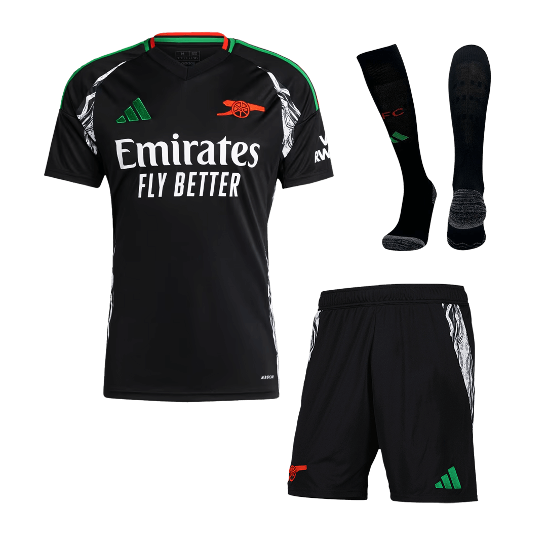Arsenal Away Football Shirt Kit (Shirt + Shorts + Socks) 2024/25