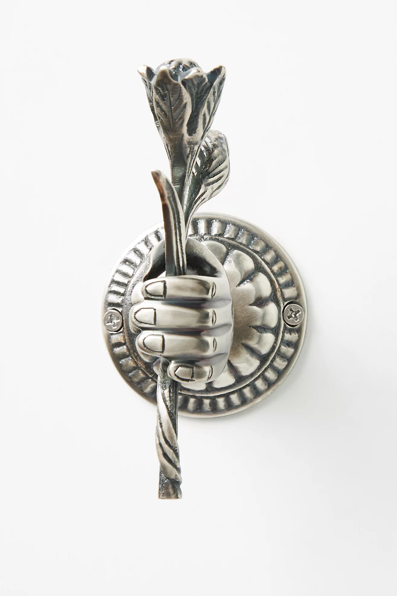 💖Last Day 49% OFF💖Hand Holding a Rose Design Brass Decorative Hook