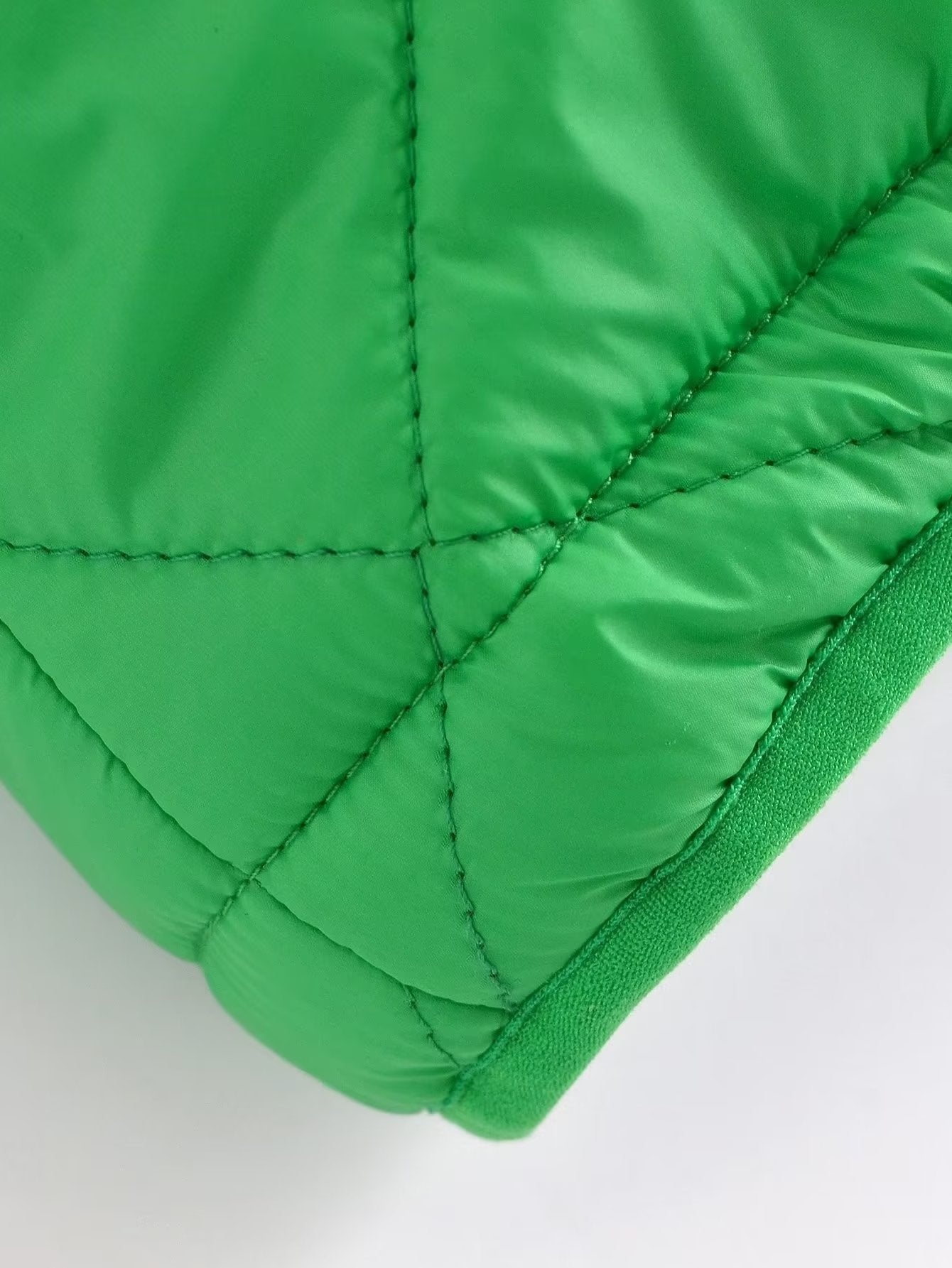 Fall Women Clothing Hooded Quilted Cotton-Padded Jacket Loose Jacket Coat