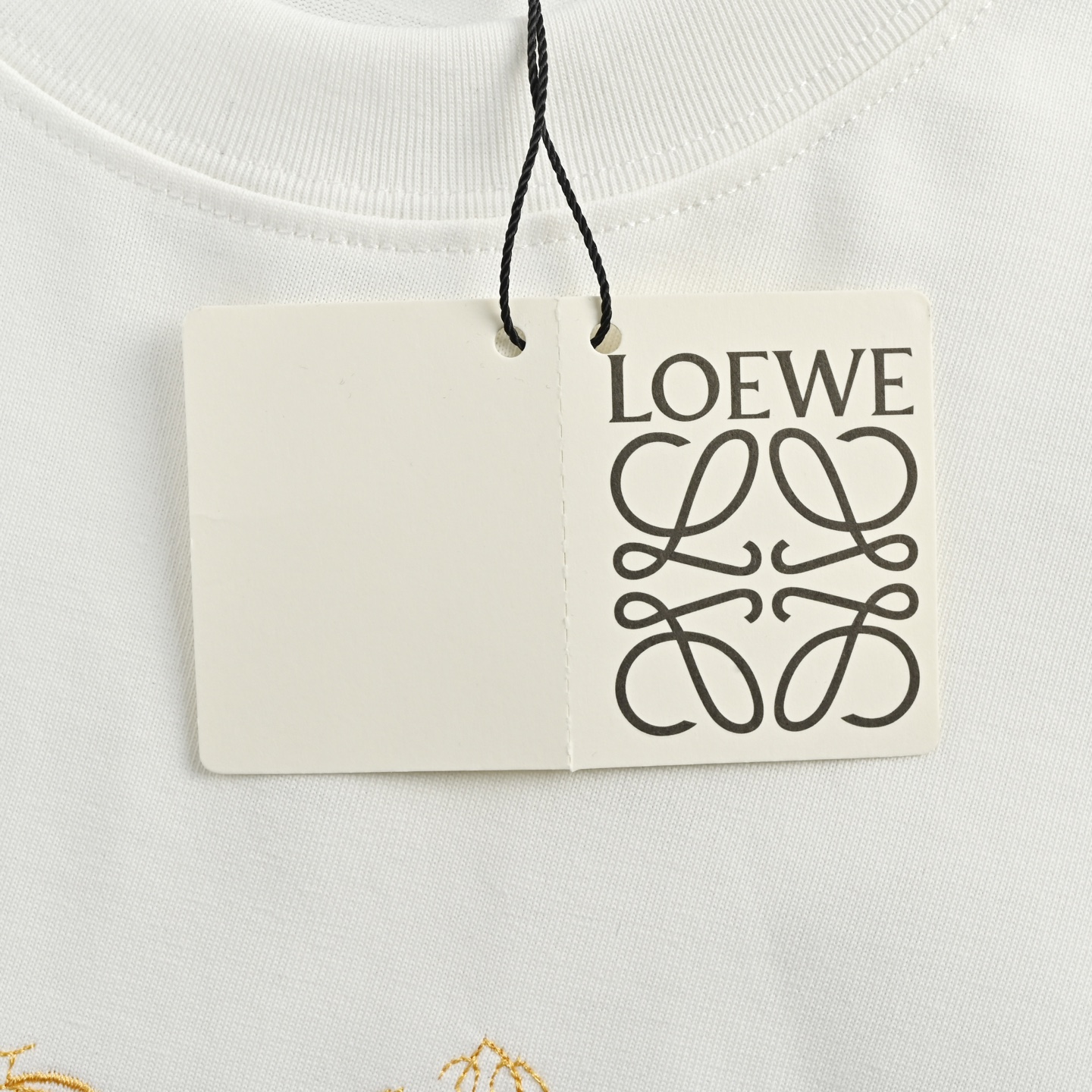 Loewe 25ss embroidered short sleeve
