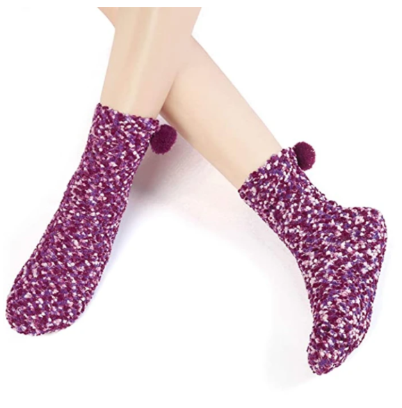 (🎅EARLY CHRISTMAS SALE - 48% OFF)Winter Fuzzy Slipper Socks WIth Gift Box🔥Buy 5 Get FREE SHIPPING