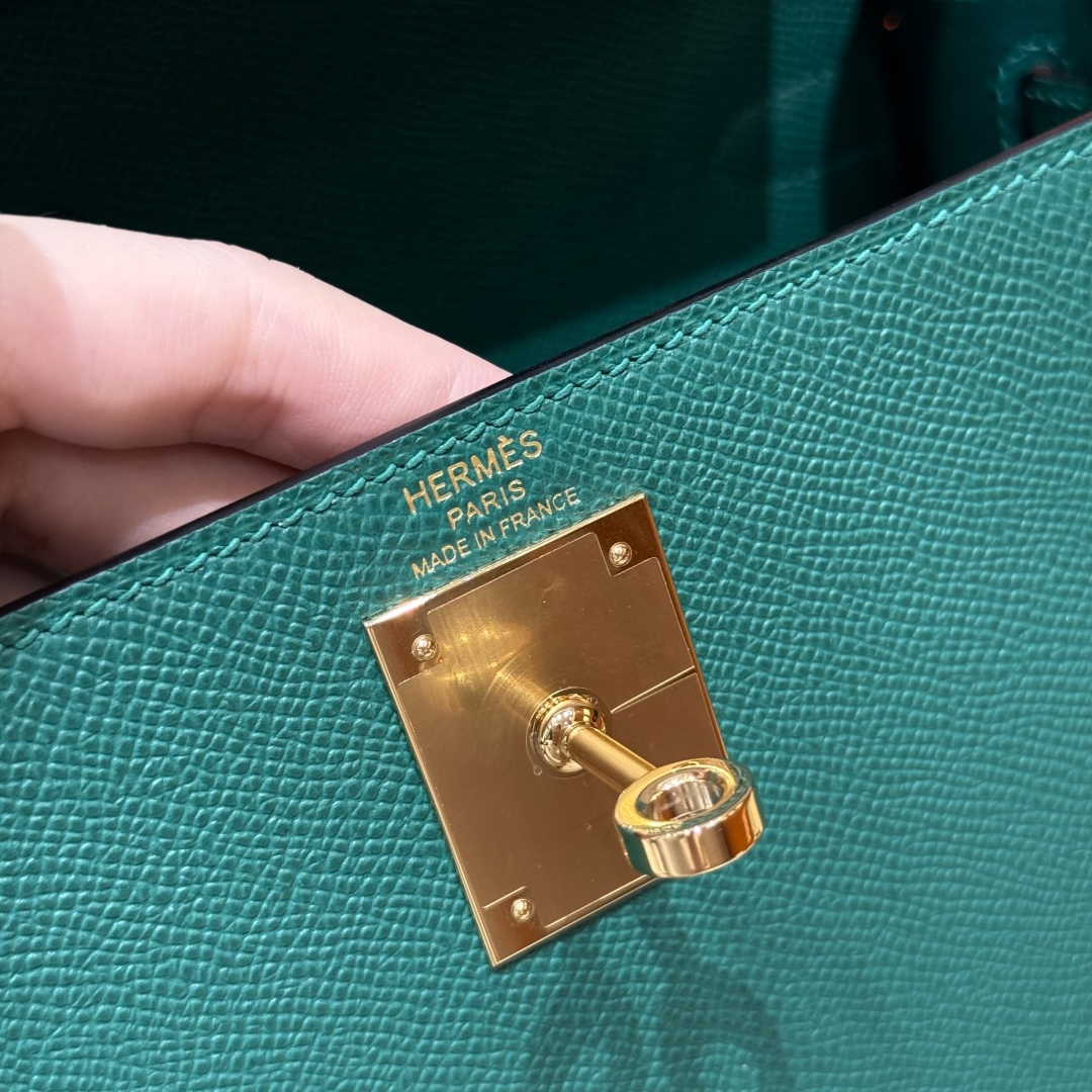 Hermès Kelly z6Makachite Handbag (Handmade to order)
