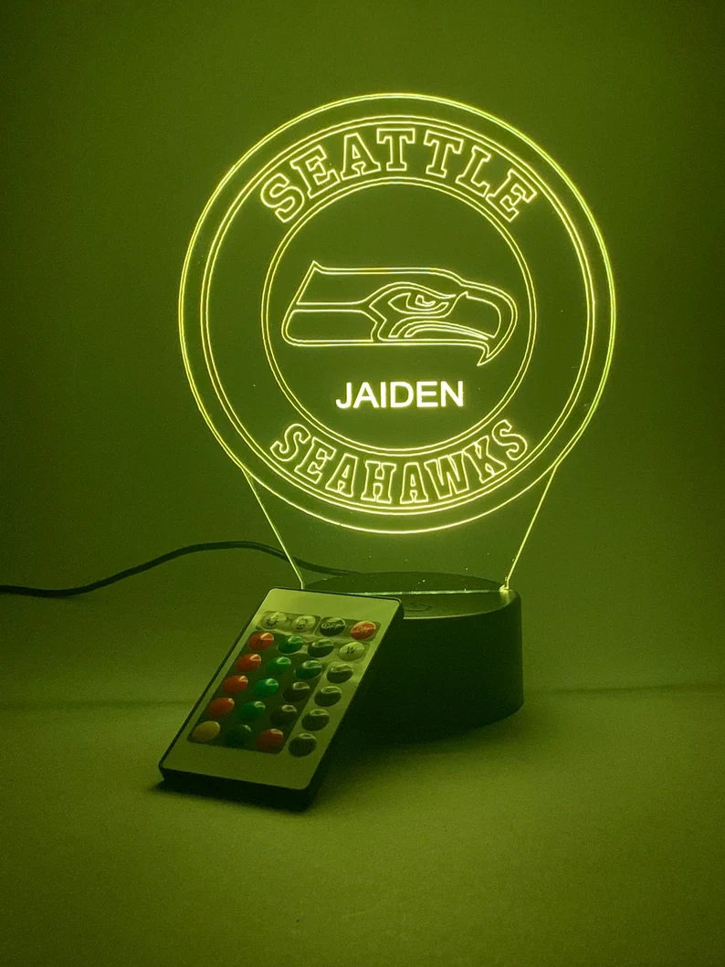 SEATTLE SEAHAWKS 3D LED LIGHT LAMP