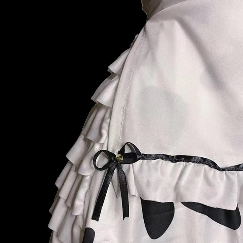 Cosplay Bunny Cow Print Lingerie Dress