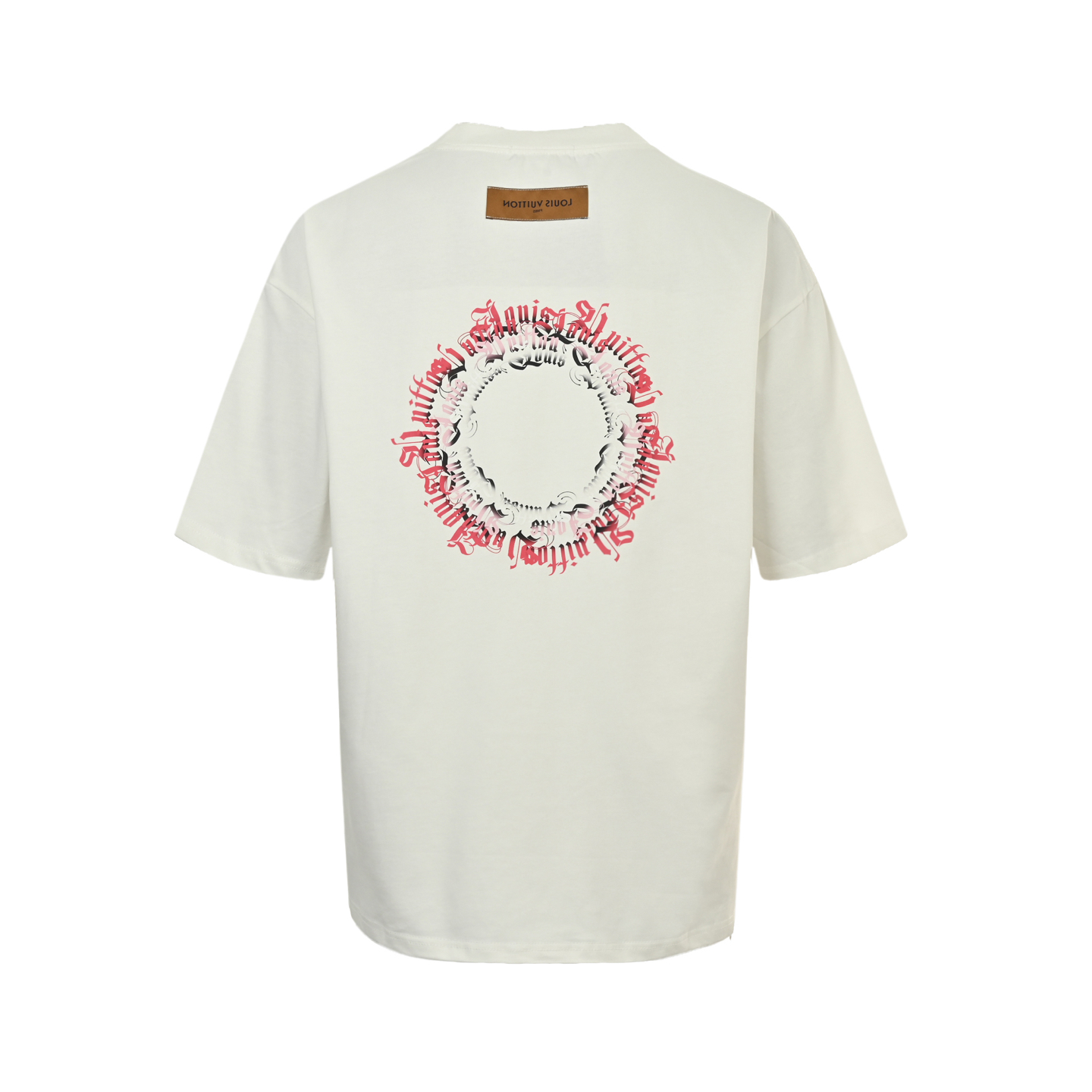 Louis Vuitton 25ss circle lettering print short-sleeved shirt