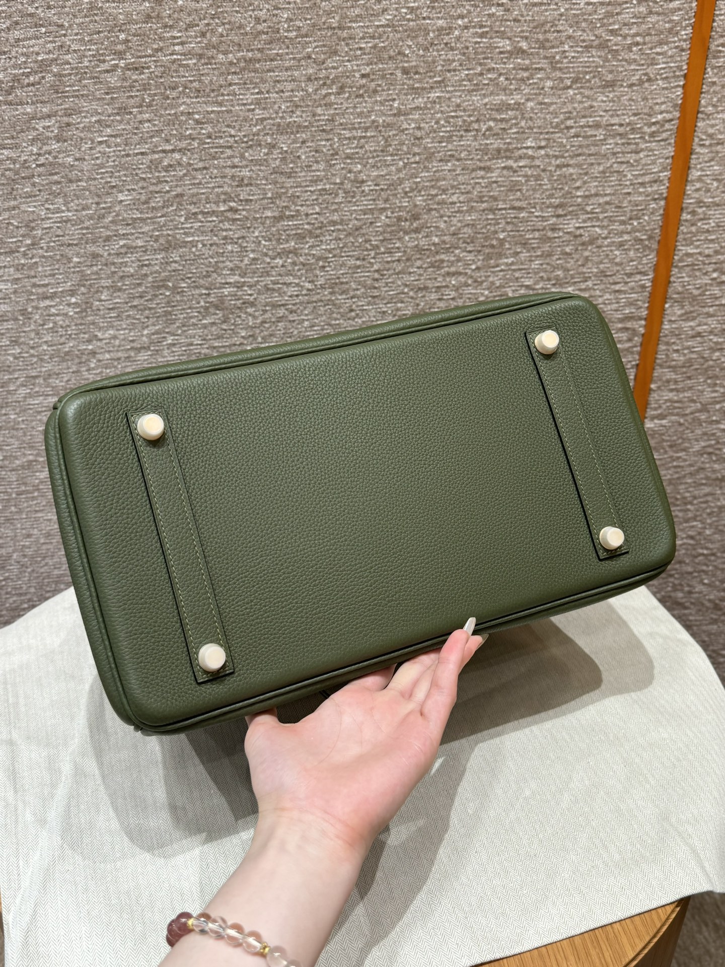 Hermès Birkin 61 Olive Green Handbag(Handmade to Order)