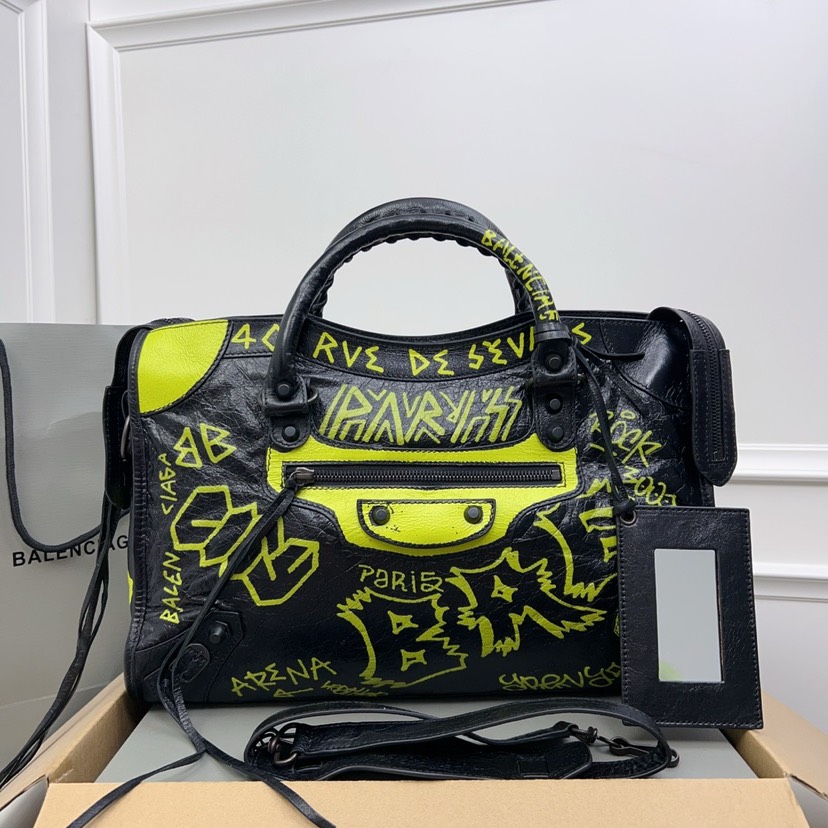 Balenciaga Mini City Graffiti Tote