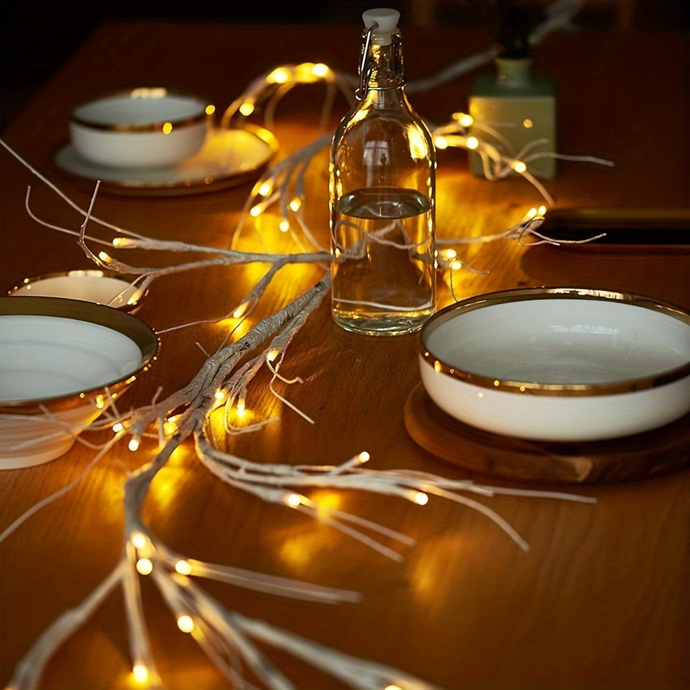 ✨🎄6FT Lighted Birch Garland with 48 LED Lights🔥Buy 2 Get 10% OFF & Free Shipping