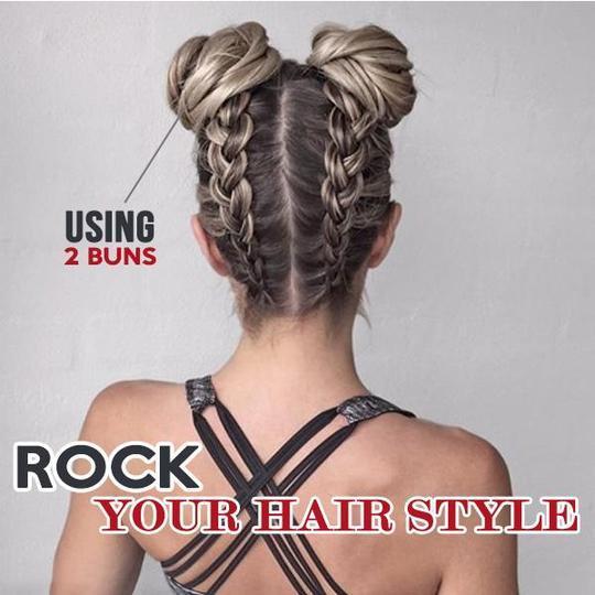 (BUY 3 FREE SHIPPING ) Messy Rose Bun