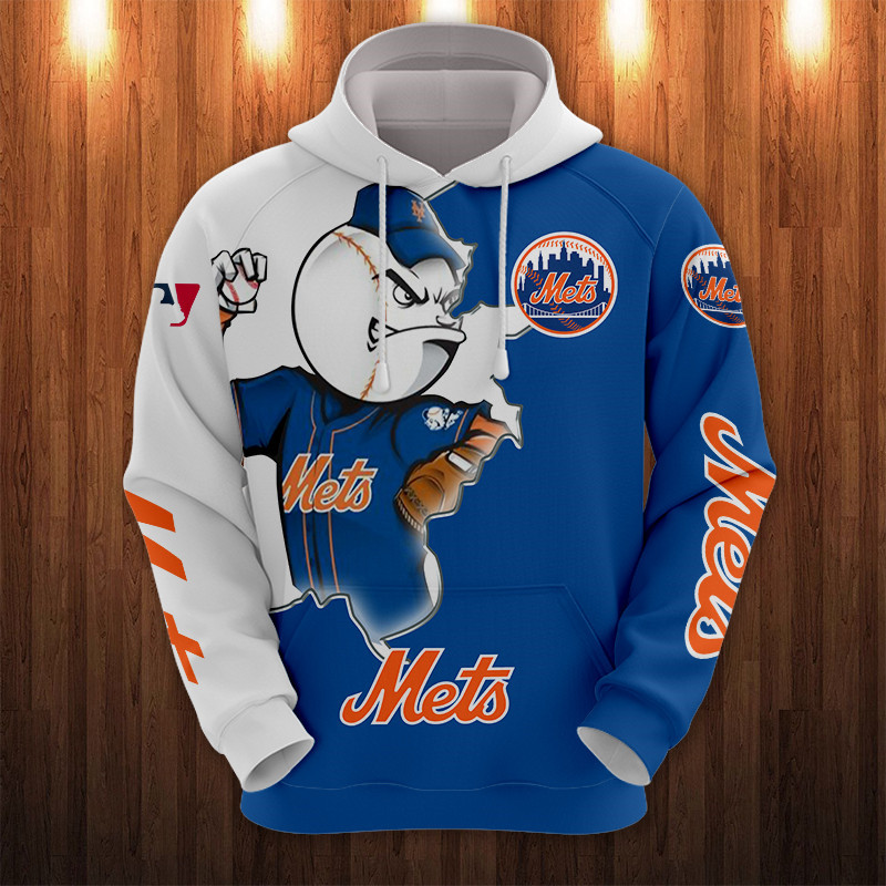 NEW YORK METS HOODIES 3D MASCOT DESIGN