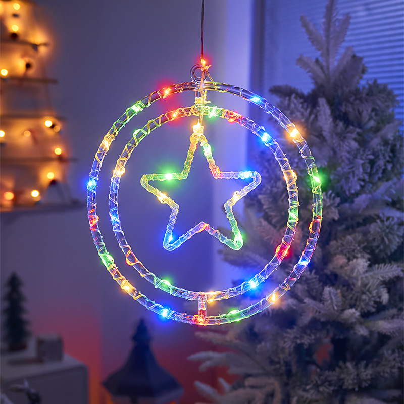 🎄🎅 15.74 in Large Size Rotatable 3D Waterproof Christmas LED Lights Decoration - USB + Remote Control