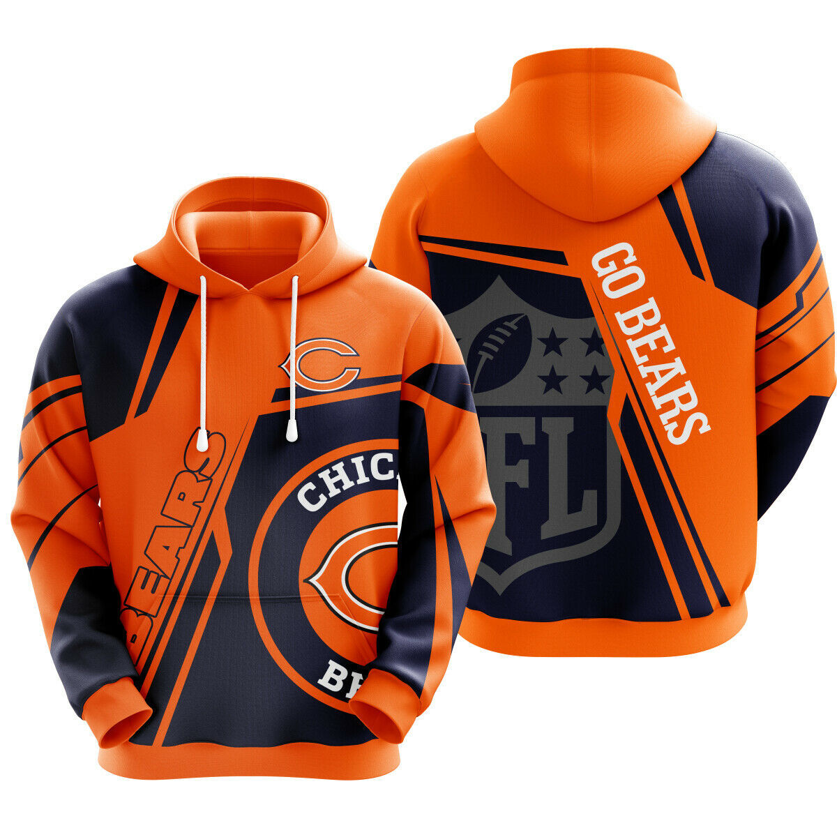 CHICAGO BEARS 3D HOODIE NOV06