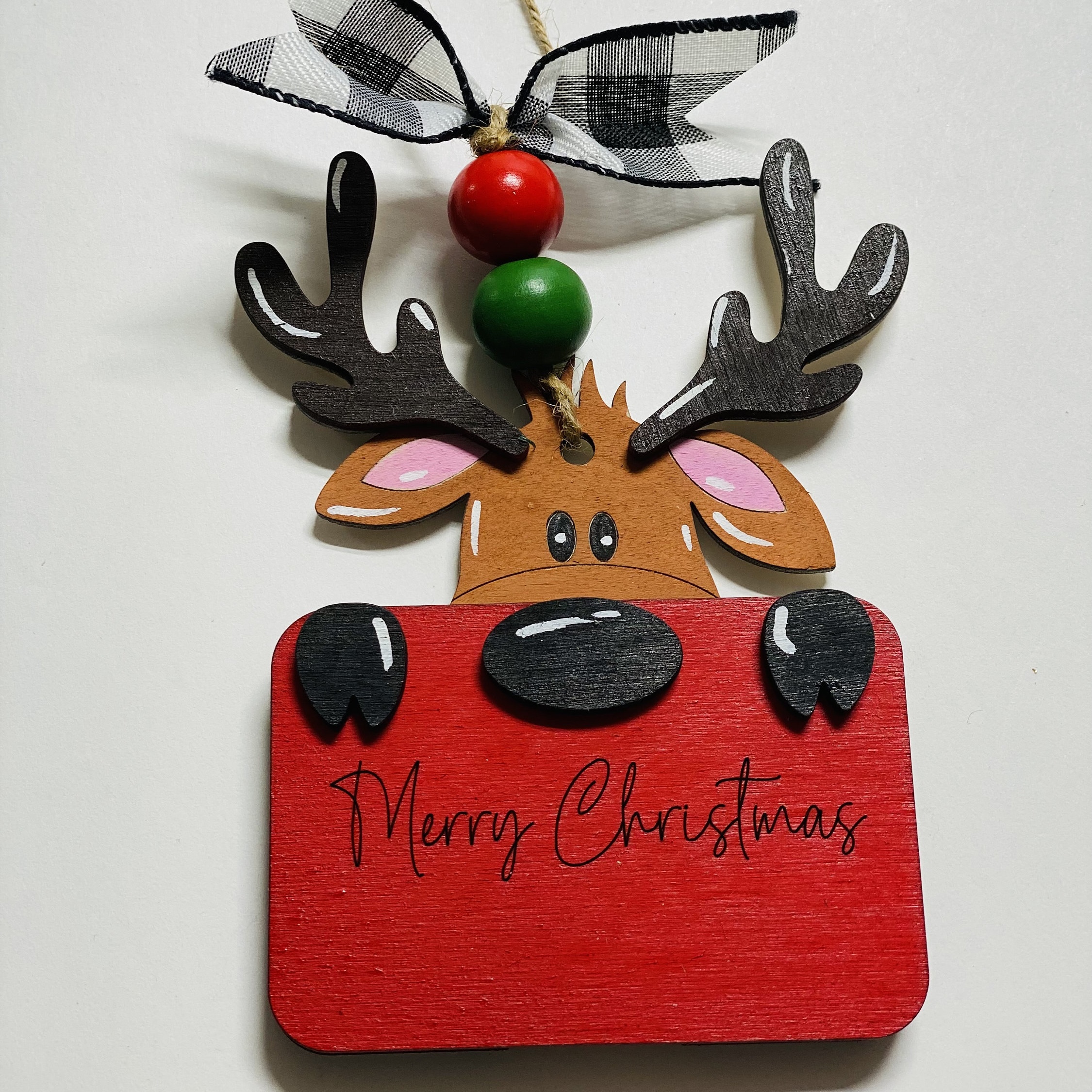 Christmas Money or Gift Card Holder - Wooden Ornament