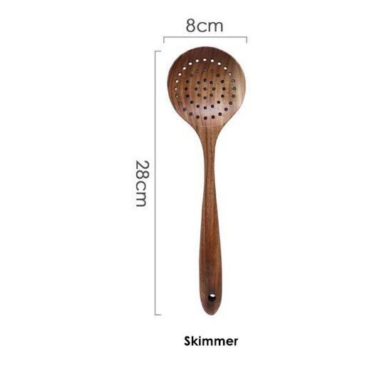 On Sale🔥 Natural Teak Wood Utensil Set
